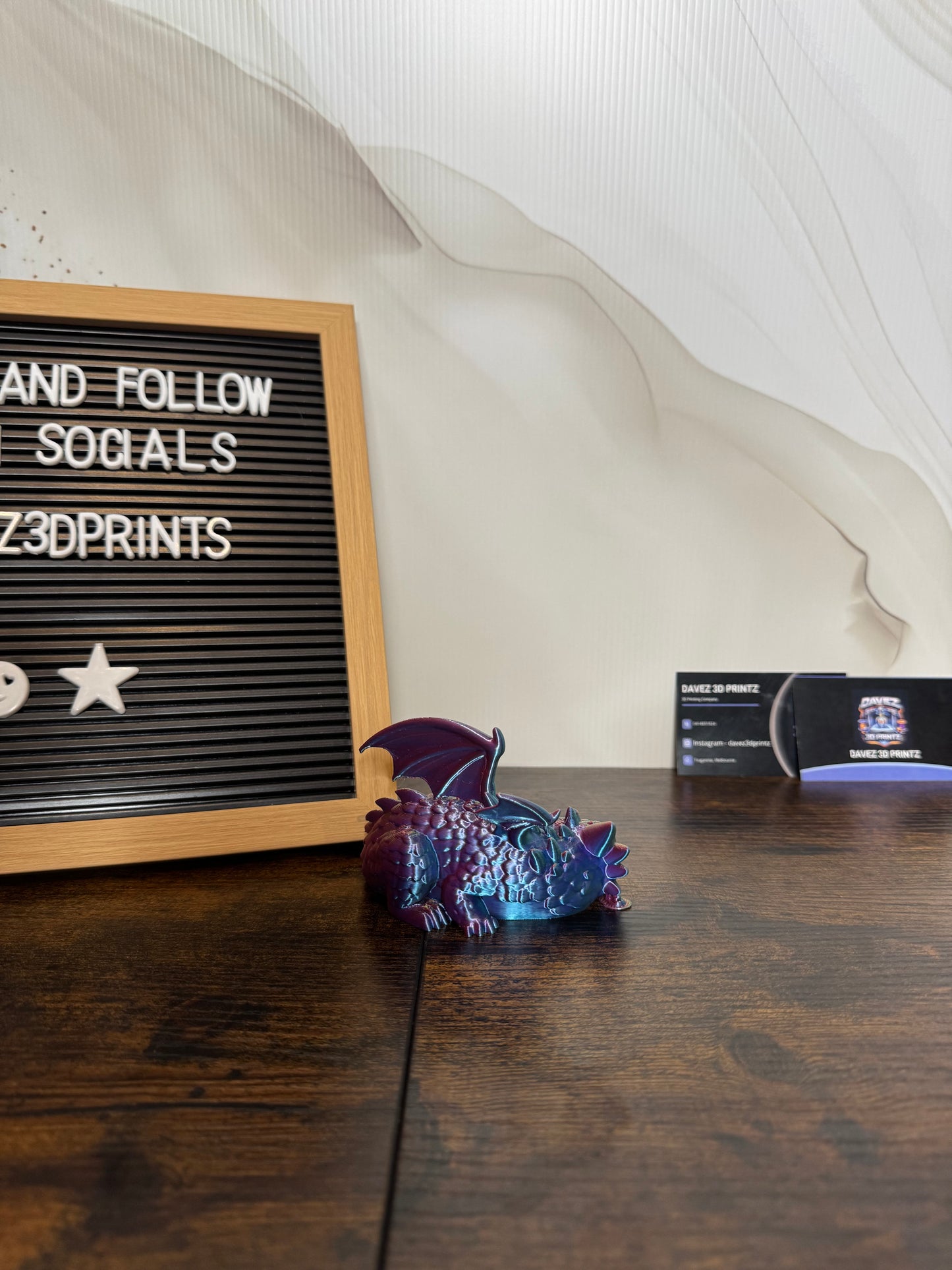 3D printed Multi-coloured Dragon Toy