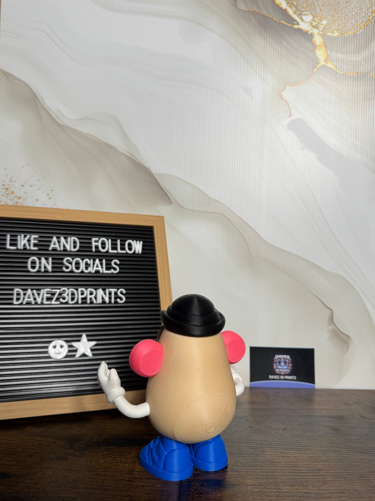 Funny Potato Character 3D Printed Figurine