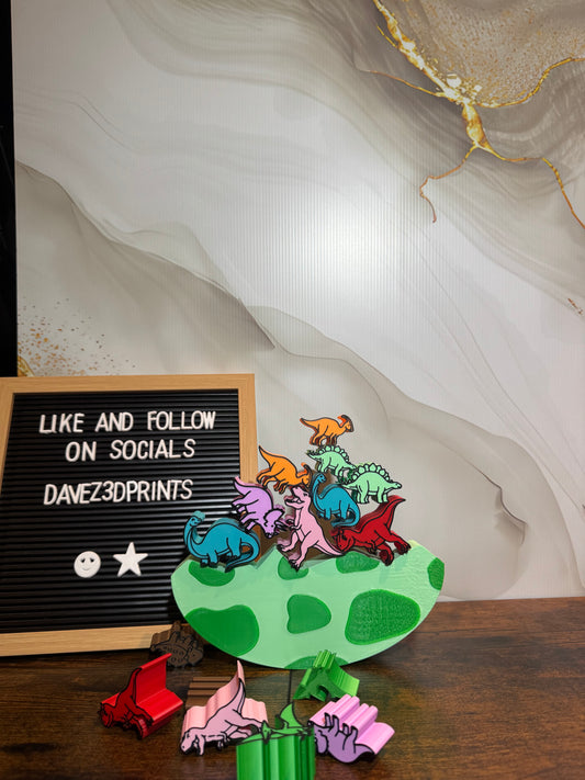 Dinosaur Balancing Game - 3D Printed
