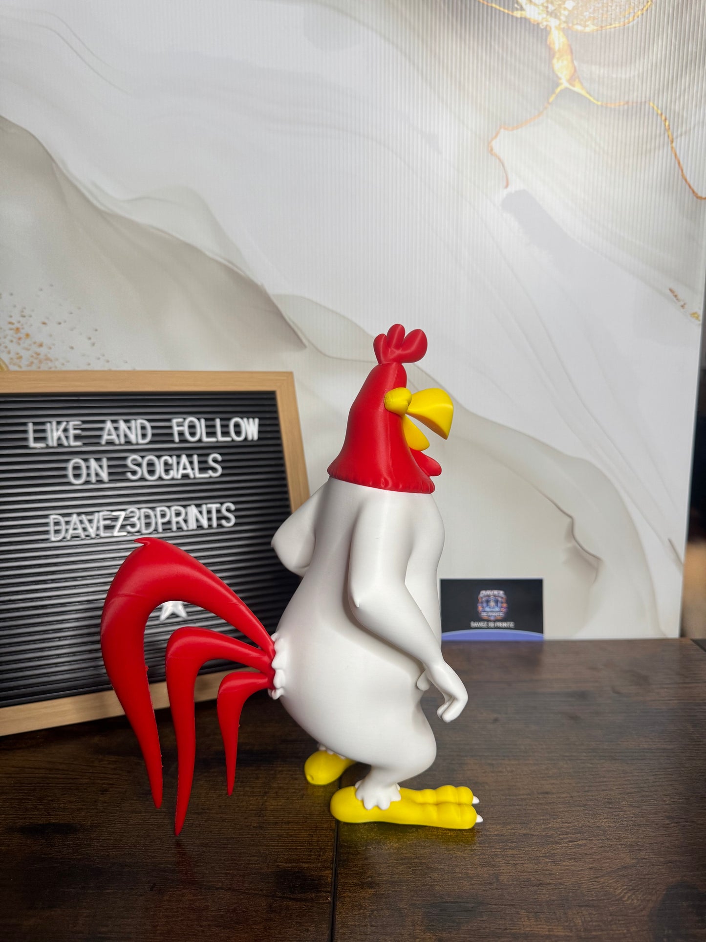 Southern Rooster Character 3D Printed Figurine