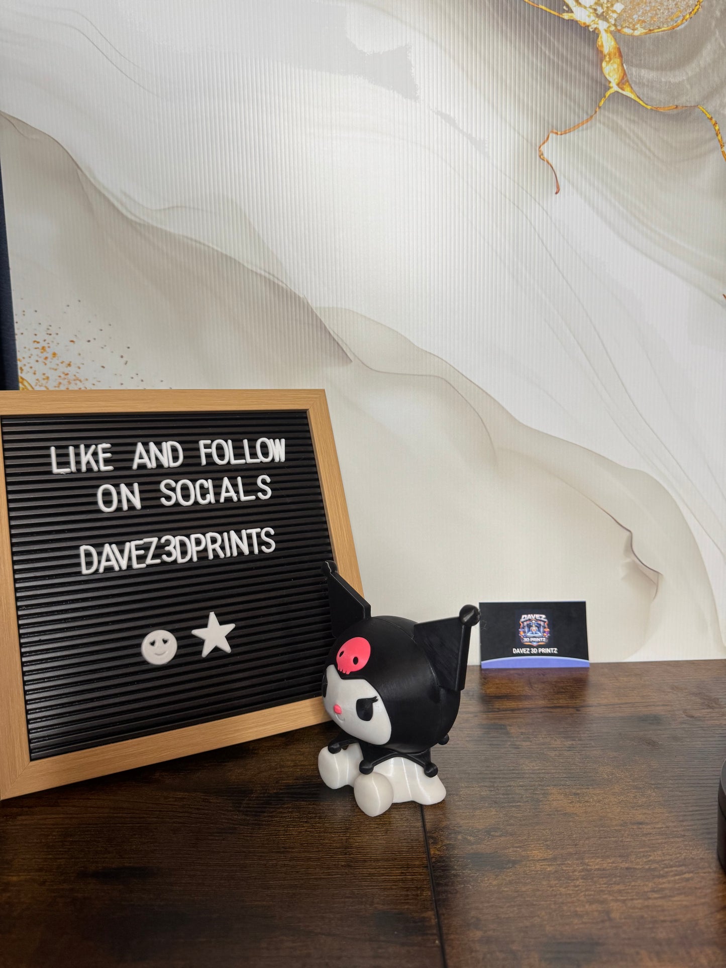 Kuromi 3D Printed Figurine