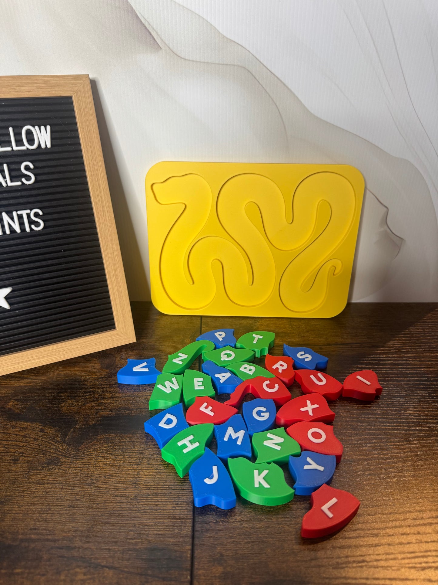 Alphabet Learning Snake Puzzle