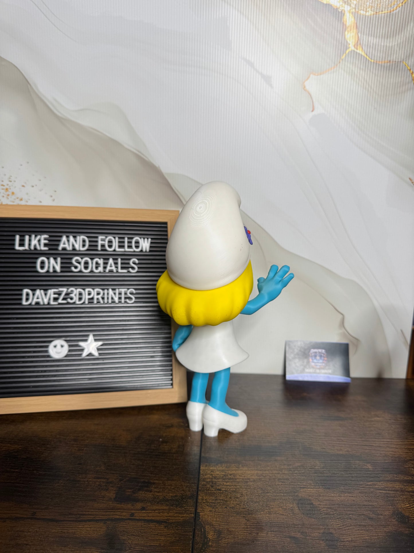 Smurfette 3D Printed Figurine