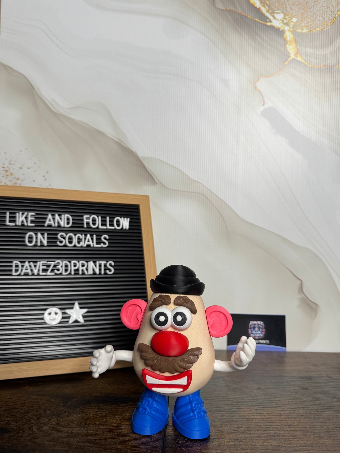 Funny Potato Character 3D Printed Figurine