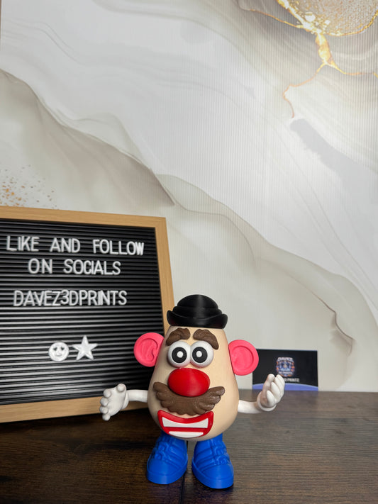 Funny Potato Character 3D Printed Figurine