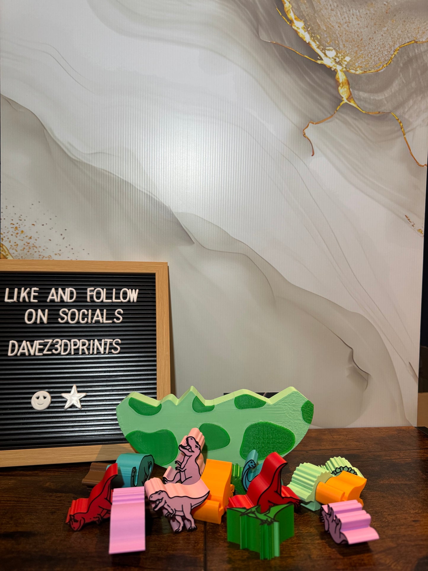 Dinosaur Balancing Game - 3D Printed