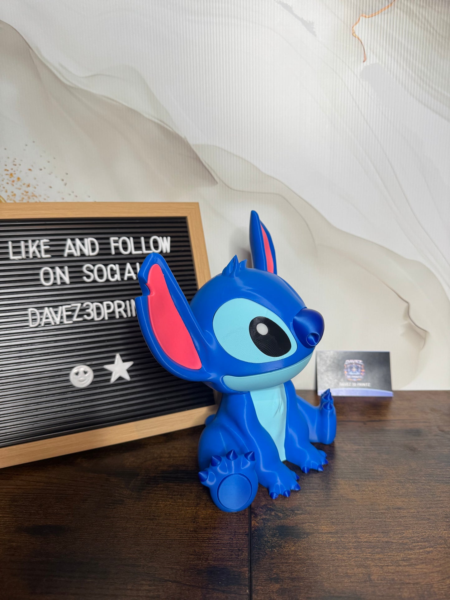Stitch 3D Printed Figurine
