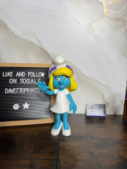 Smurfette 3D Printed Figurine