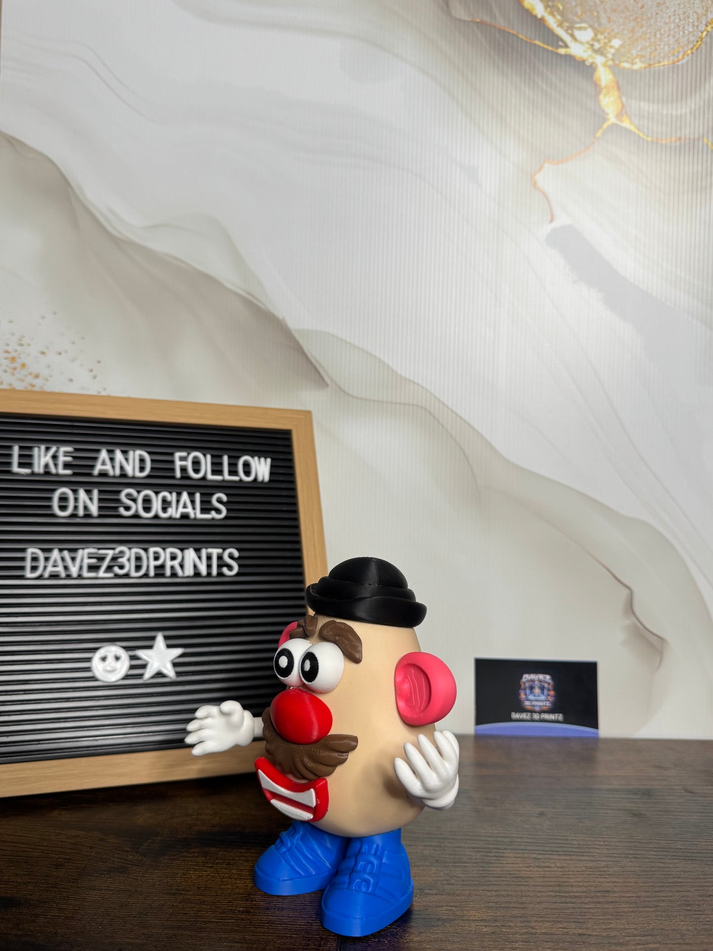 Funny Potato Character 3D Printed Figurine