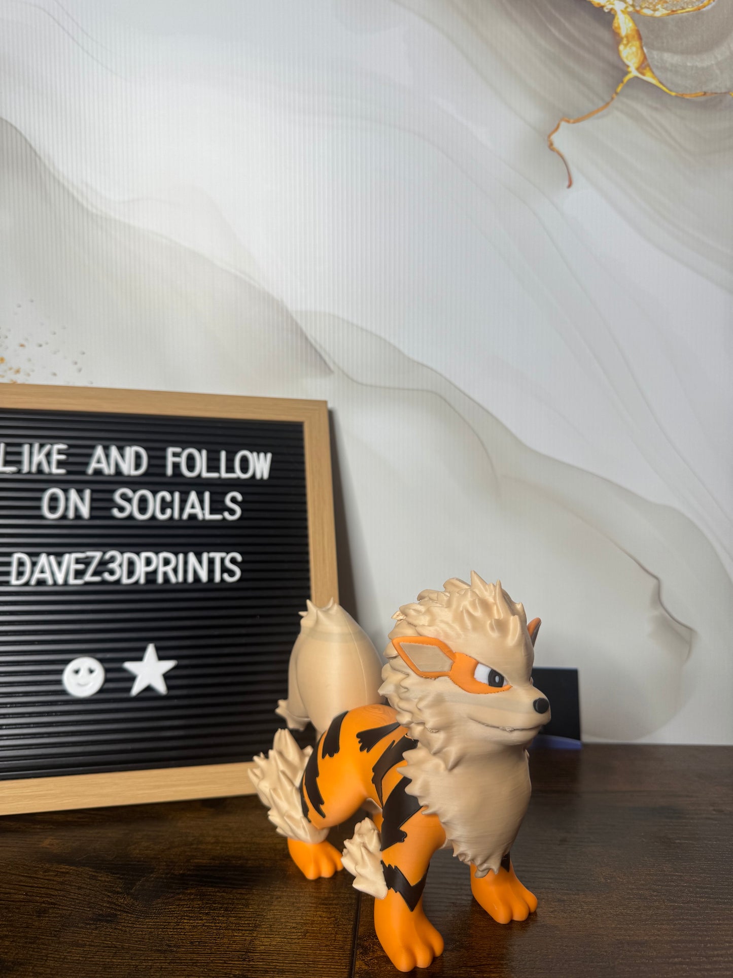 Arcanine 3D Printed Figurine
