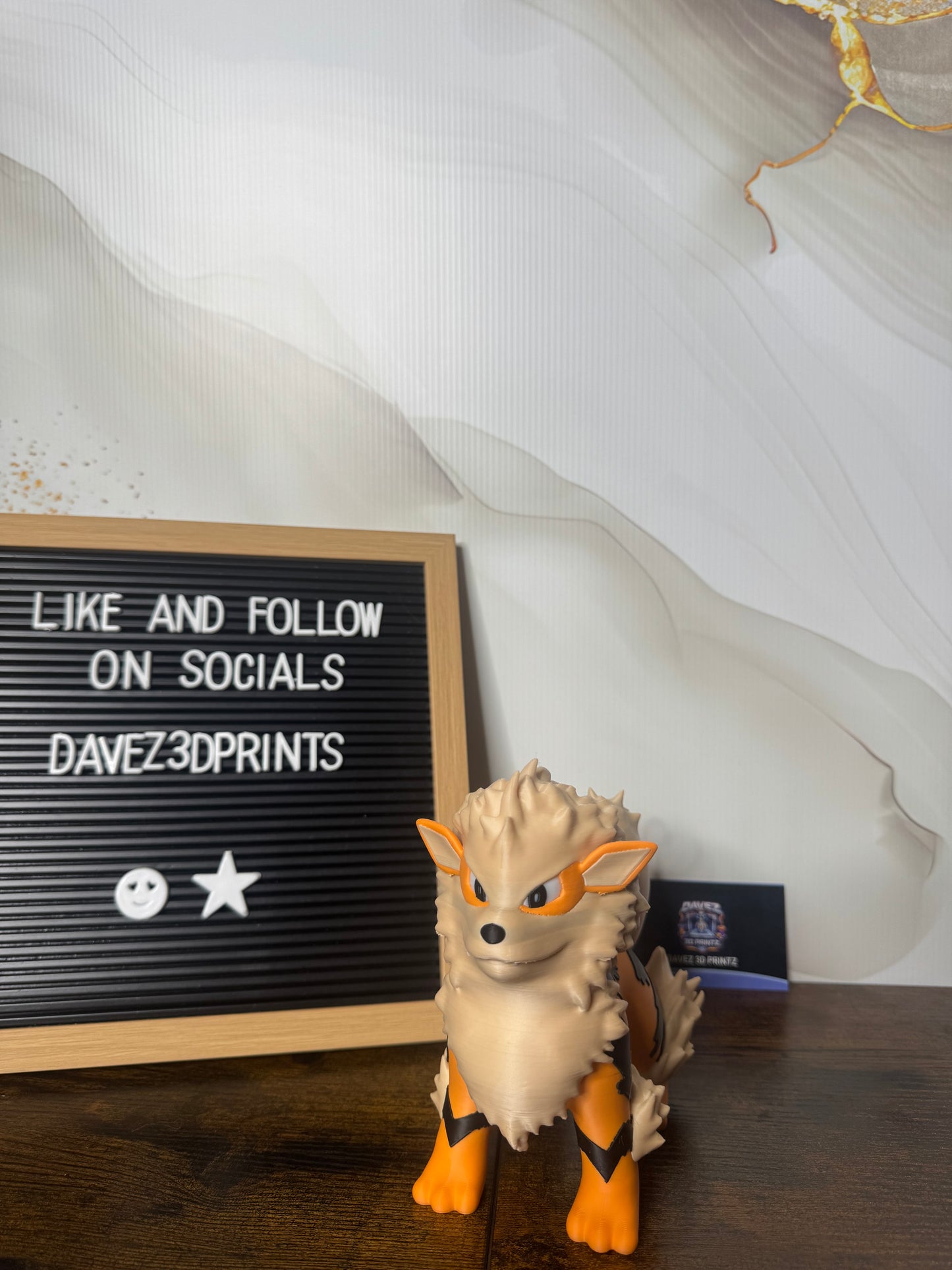 Arcanine 3D Printed Figurine