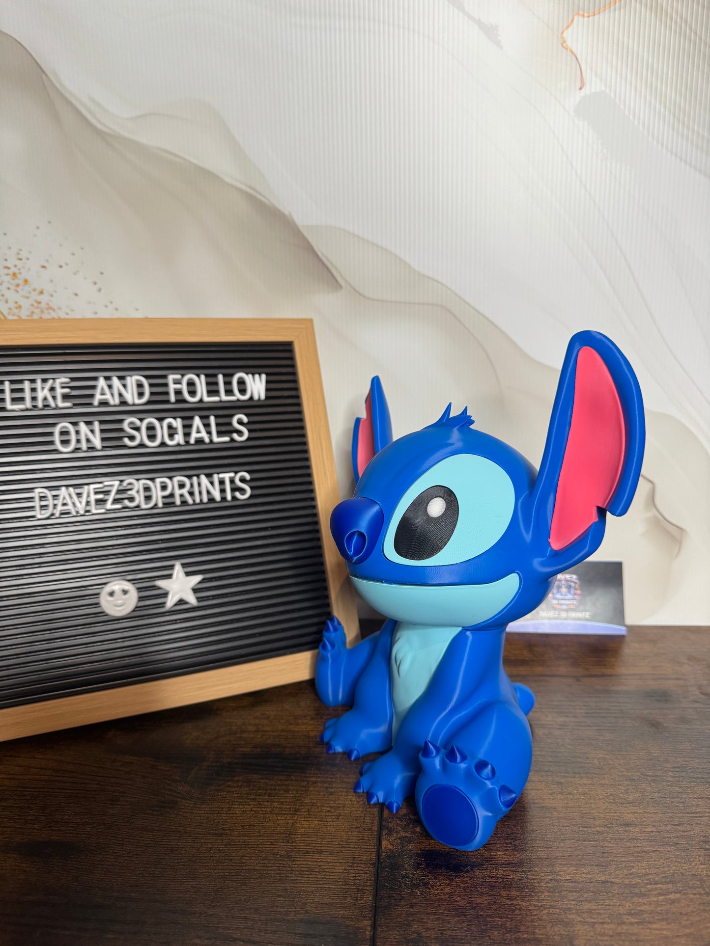 Stitch 3D Printed Figurine