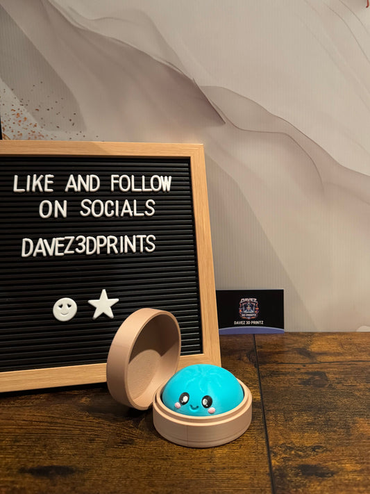 Dumpling Clicker Fidget – 3D Printed