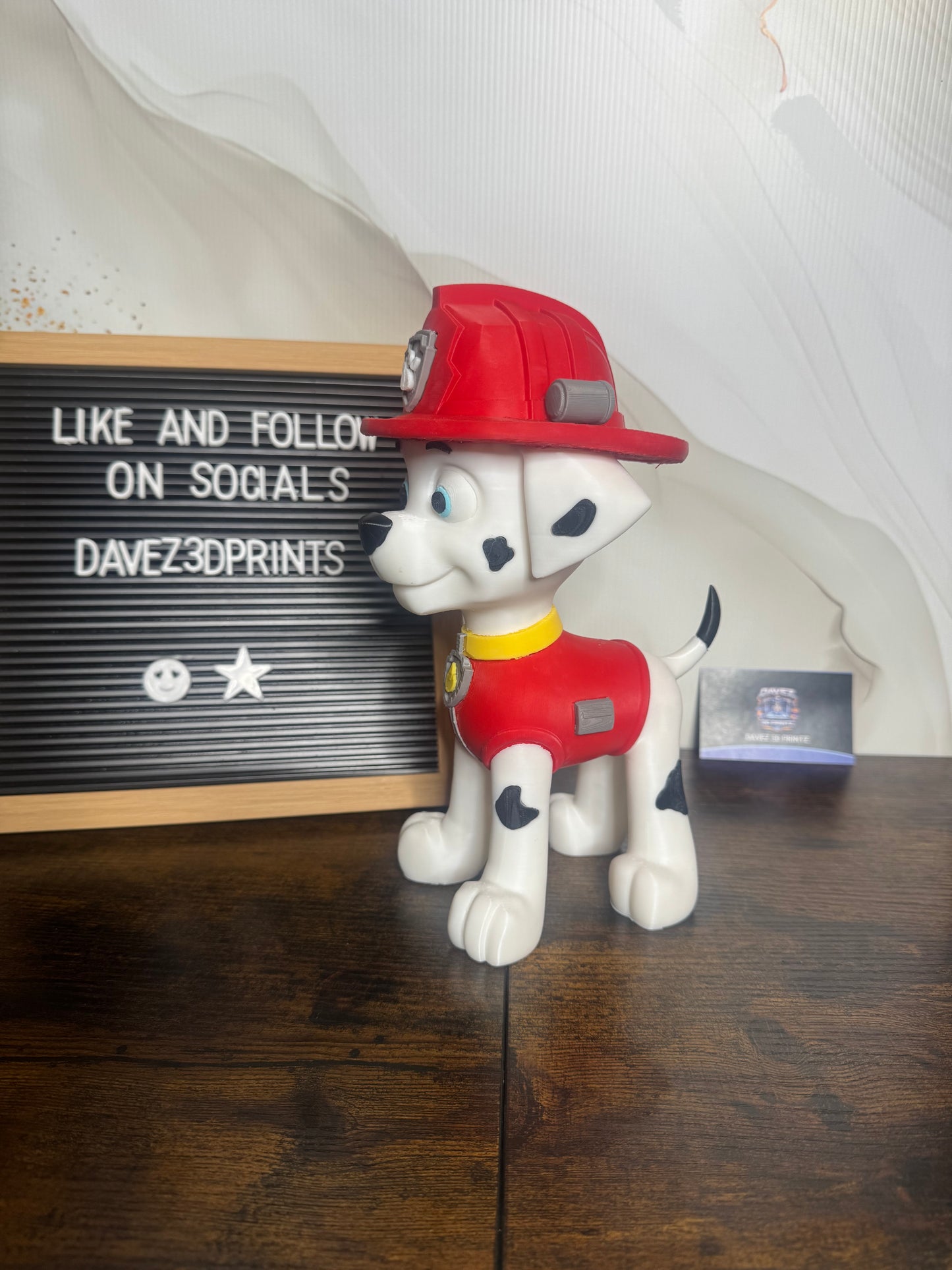 Marshall Paw Patrol 3D Printed Figurine
