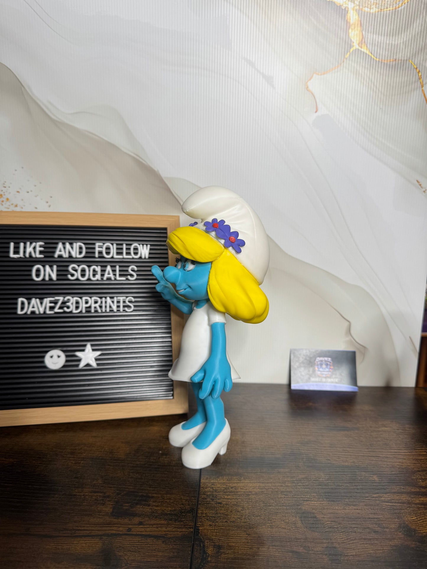 Smurfette 3D Printed Figurine