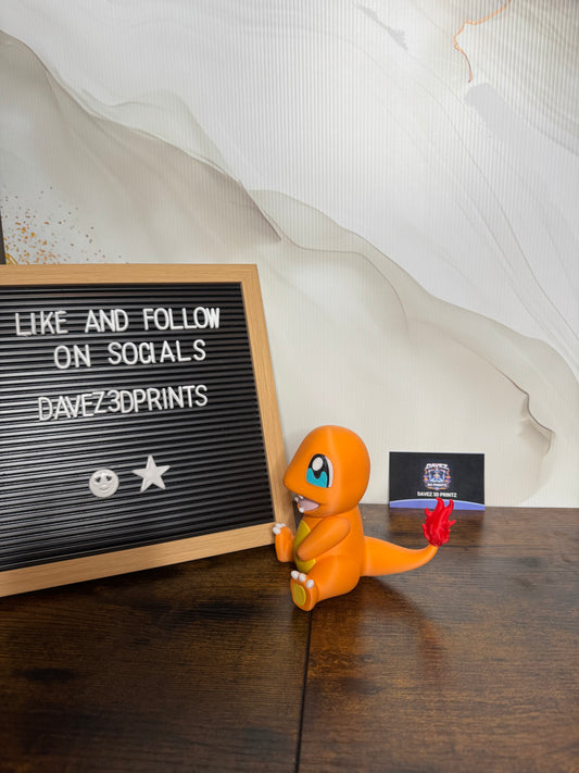 Charmander Pokémon 3D Printed Figurine