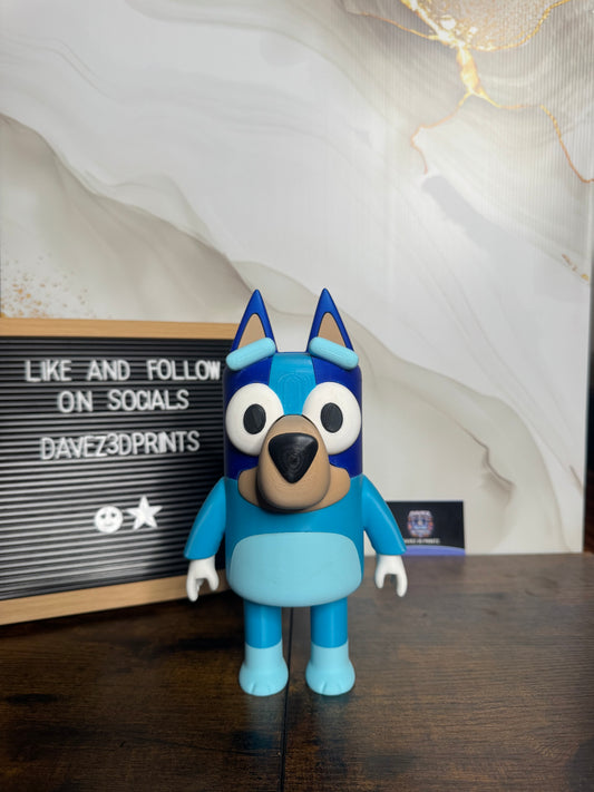 Blue Character Figurine – 3D Printed