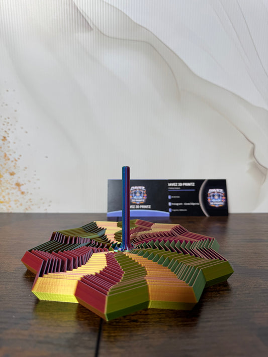 Rainbow Spiral Fidget Toy 3D Printed