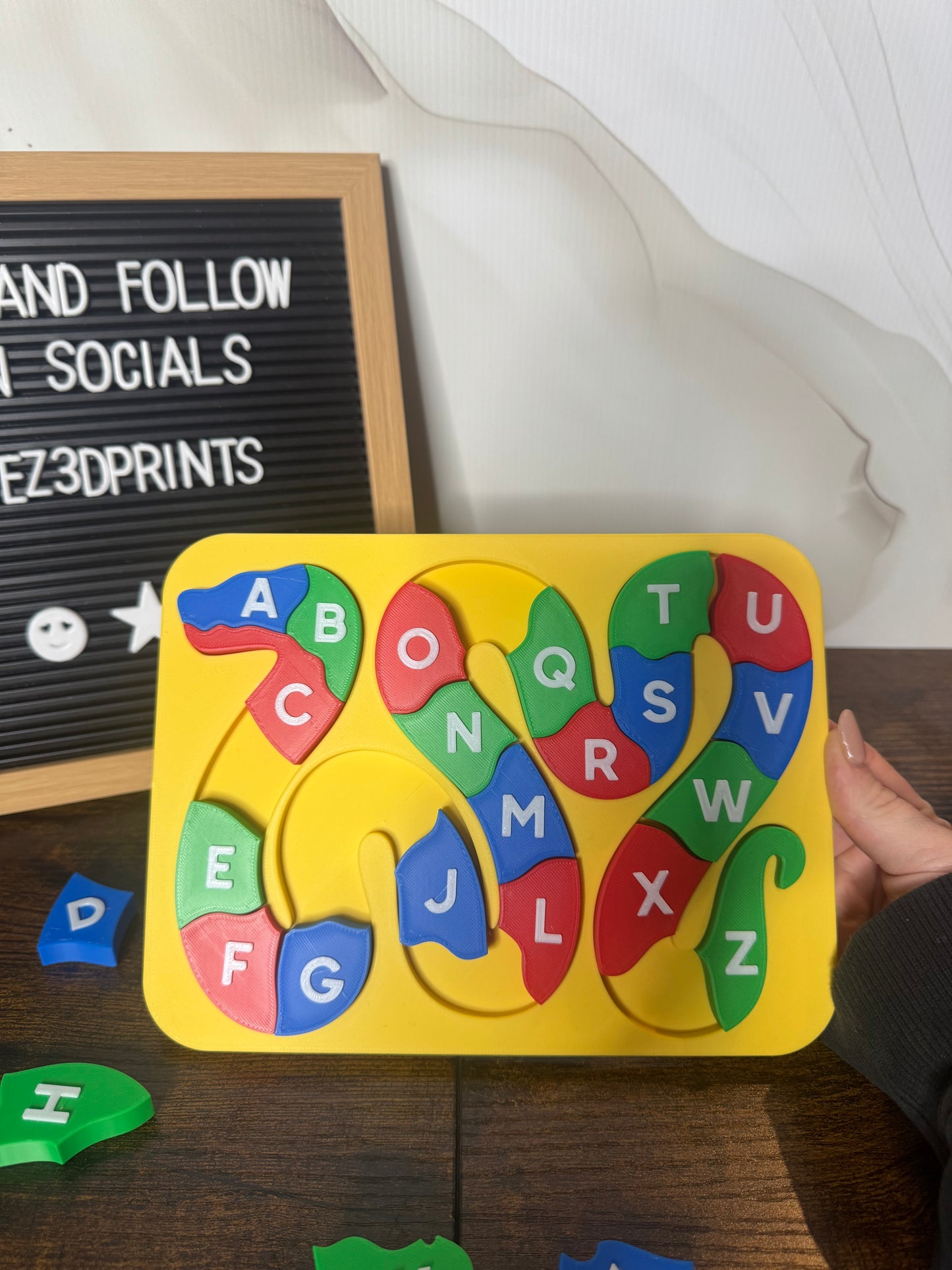 Alphabet Learning Snake Puzzle