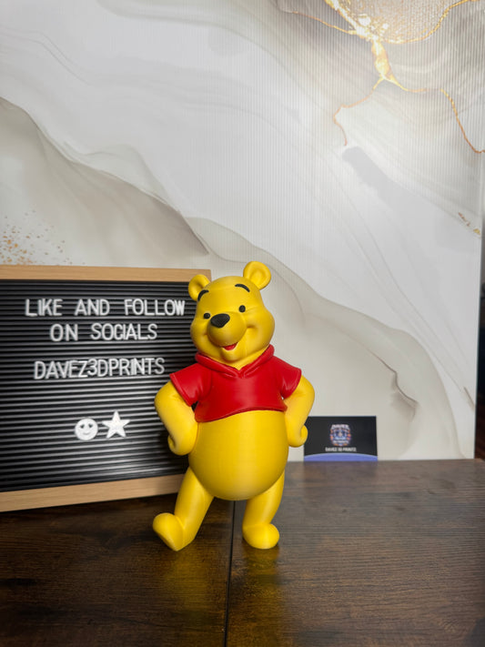 Classic Honey Bear 3D Printed Figurine