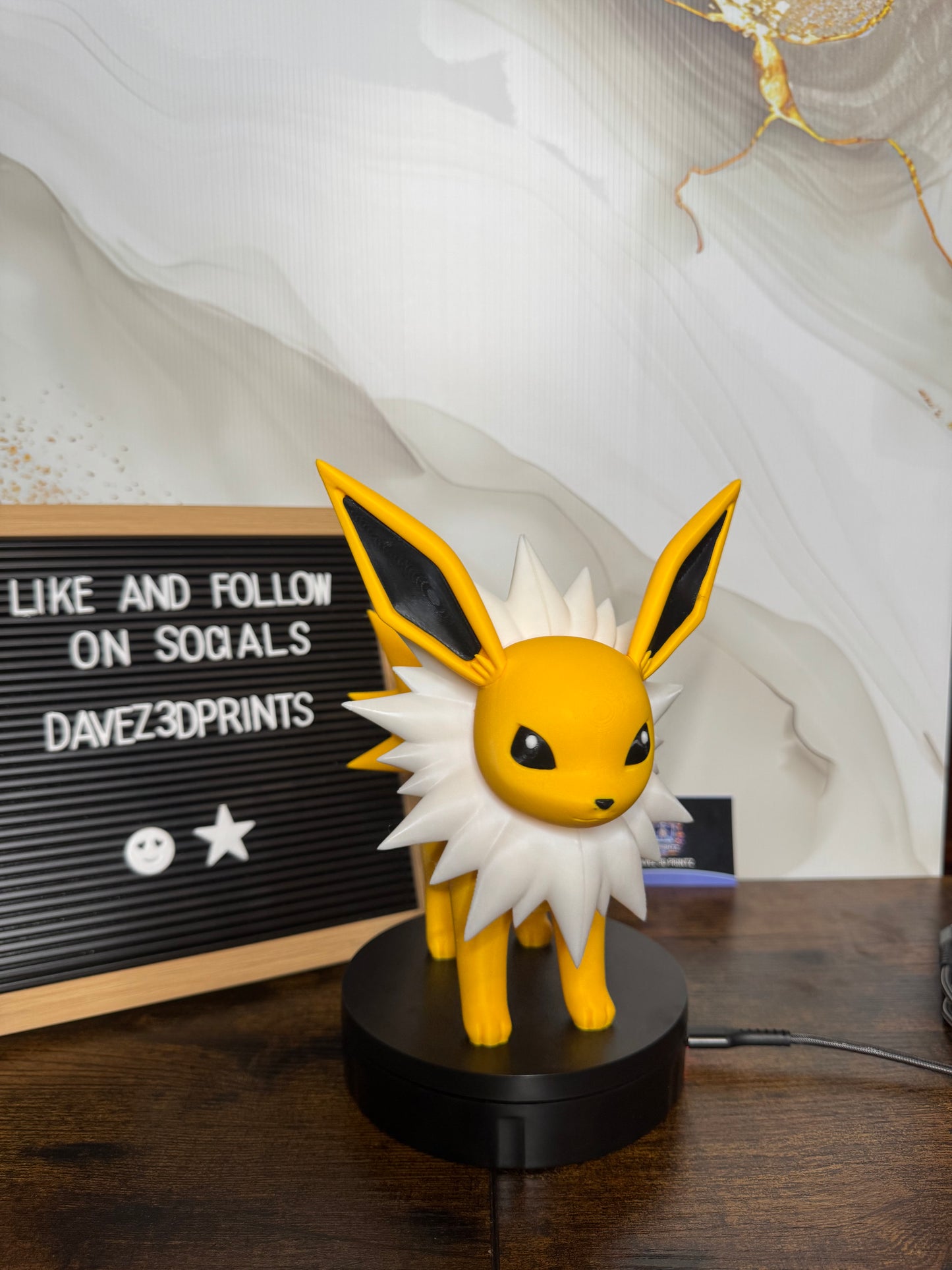 Jolteon Pokémon 3D Printed Figurine