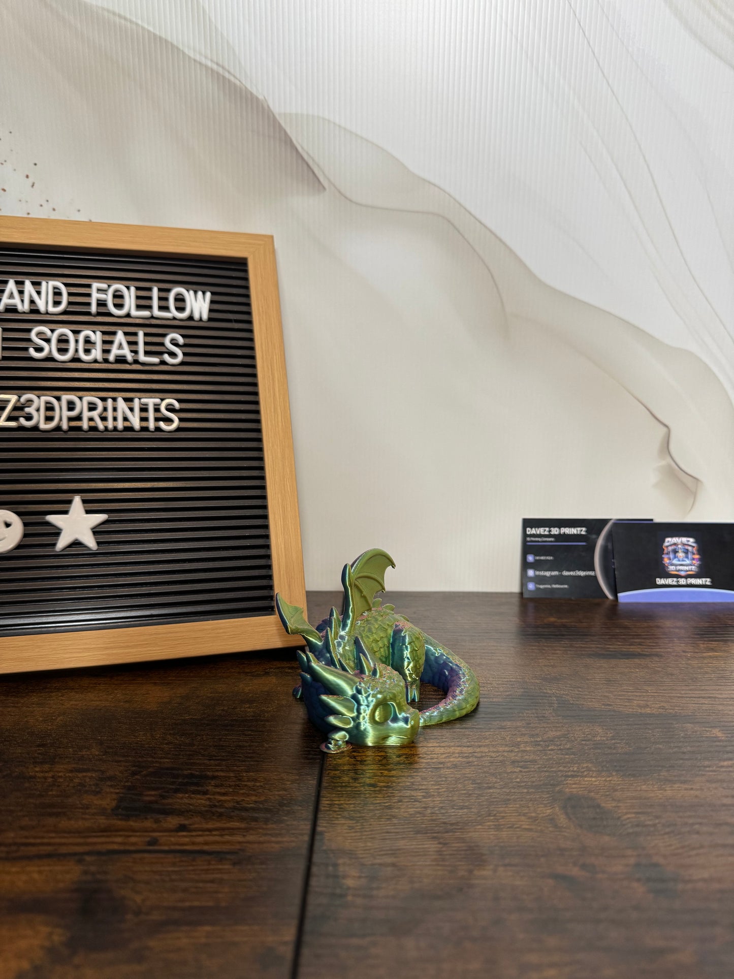 3D printed Multi-coloured Dragon Toy