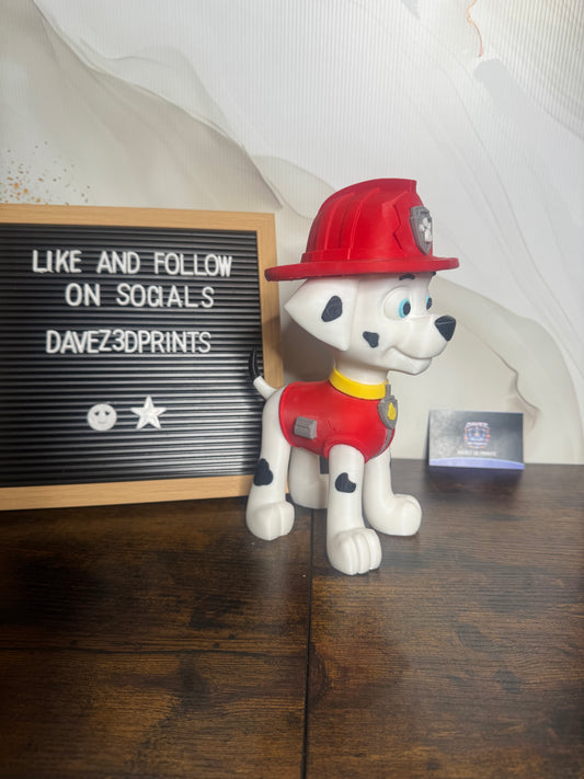 Marshall Paw Patrol 3D Printed Figurine